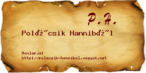 Polácsik Hannibál névjegykártya